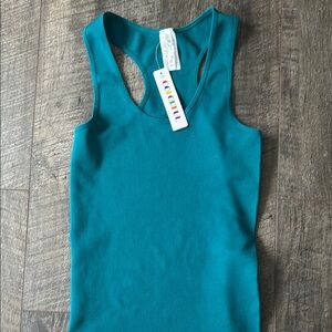 Teal Sleeveless Razor Back Women's Top in a Beautiful Teal. NWT